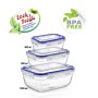 Lock & Fresh 3 lü Sızdırmaz Saklama Kabı BPA Free