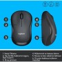 Logitech M220 Sessiz Kompakt Kablosuz Mouse - Siyah