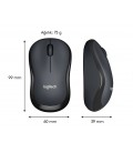 Logitech M220 Sessiz Kompakt Kablosuz Mouse - Siyah
