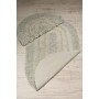 Bonny Home Doğal Pamuklu Spagetti Oval Bej 2'li Banyo Paspası Seti Banyo Halısı