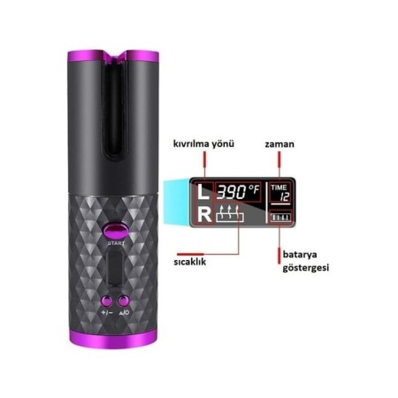 Şarjlı Kablosuz Bukle Makinesi YX-801