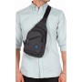 Newish Unisex Keten Kumaş Su Geçirmez Çanta, Çapraz Askılı Omuz Ve Göğüs Çantası