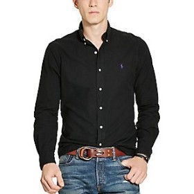 Ralph LAUREN Siyah Pamuk Erkek Gömlek 710615724006