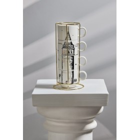 Karaca X Ist Collection Galata 4 Parça Standlı Mug Kupa 153.03.06.4675