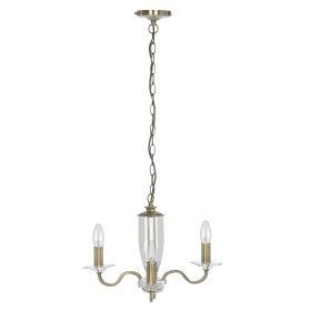 LAURA ASHLEY Pirinç 3 Kollu Avize Carson Antique Brass 3-Arm Chandelier