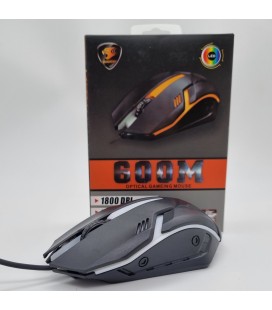 OUIDENY 600m Kablolu Rgb Optik Oyuncu Mouse Siyah 01