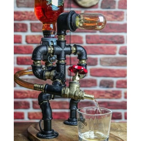Dekoratif Borudan Lambader Ve Alkol Standı