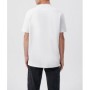 Mavi Cepli Beyaz Basic Tişört Loose Fit - Bol Rahat Kesim 066248-620