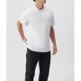 Mavi Cepli Beyaz Basic Tişört Loose Fit - Bol Rahat Kesim 066248-620