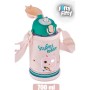 Uzspace 700 ml -Büyük Boy-Kılıflı 2 Ayrı Kapaklı Pipetli/Pipetsiz Tritan Su Matarası