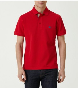 Etro Kırmızı Polo Yaka Logolu T-shirt
