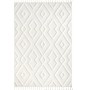 CARLA DOLGE Krem Saçaklı Dokuma Halı Yolluk Oturma Odası Çocuk Odası Salon Halısı 60x110cm
