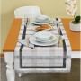 Nuvomon Luxury Modern Keten Görünümlü Masa Bandı L1 - 40x140 cm
