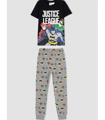 Defacto Erkek Çocuk Justice League Kısa Kollu Pijama Takım  A0037A8BK81