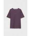 Pull And Bear Erkek Kontrast Detaylı Oversize Kısa Kollu T-shirt 8245/703