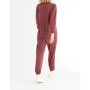Siyah İnci Bordo Cepli Eşofman-sweatshirt Takım 21278068