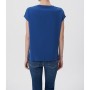 Mavi Cepli Lacivert Basic Kadın Tişört Loose Fit - Bol Rahat Kesim 1600961-30808