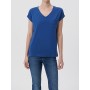 Mavi Cepli Lacivert Basic Kadın Tişört Loose Fit - Bol Rahat Kesim 1600961-30808