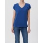 Mavi Cepli Lacivert Basic Kadın Tişört Loose Fit - Bol Rahat Kesim 1600961-30808
