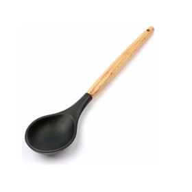 morponi Bambu Saplı Silikon Kaşık
