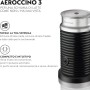 NESPRESSO Aeroccino 3 Süt Köpürtücü 120 ml Kremsi Süt Köpüğü ve 240 ml Sıcak Süt Siyah