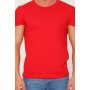Julude Koyukırmızı Erkek Likralı Bisiklet Yaka Slim Fit Basic Body T-shirt P-036211