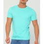 Dirty Blue Koyumint Erkek Likralı Bisiklet Yaka Basic T-shirt