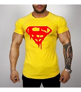 Vaadi Superman Sarı Erkek Tişört