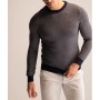 Defacto Slim Fit Bisiklet Yaka Triko Erkek Kazak Lacivert X5159AZ