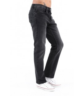 CEDY DENIM Erkek Antrasit Likralı Yüksek Bel Regular Fit Bol Kesim Premıum Martin Kot Pantolon Jean C336