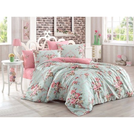 Eponj Home Kolay Ütülenir Nevresim Takımı Çift Kişilik Alanur Mint