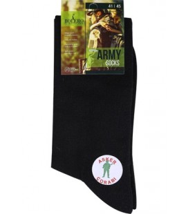 Army Socks Erkek Siyah Kalın Kışlık Çorap 6011