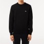 Lacoste AH1985-031 Erkek Standart Fit Uzun Kollu Bisiklet Yaka Siyah Triko