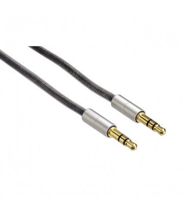 Hama "AluLine" connection cable, 3.5 mm plug, plug Stereo, 2 m