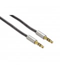 Hama "AluLine" connection cable, 3.5 mm plug, plug Stereo, 2 m