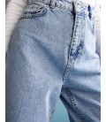 Defacto 90's Geniş Paça Yüksek Bel Jean %100 Pamuk Pantolon U8926AZNM39