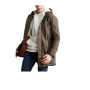Defacto Erkek Haki Kapüşonlu Slim Fit Pamuklu İçi Yumuşak Tüylü Kalın Parka R6780AZ20CW