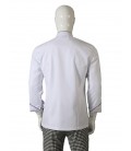 My Chef Şef Ceketi Beyaz Gabardin Biyeli Rana Yaka Erkek Aşçı Kıyafeti