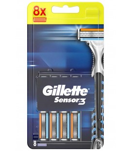 Gillette Sensor 3 Yedek Tıraş Bıçağı 8'li