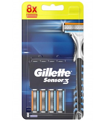 Gillette Sensor 3 Yedek Tıraş Bıçağı 8'li