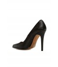 George Hogg - Kroko Siyah Stiletto - 7004264006 %100 Deri