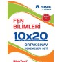 8. Sınıf TEOG 1 Fen Bilimleri 10x20 Denemeleri Seti Blok Test Yayınları