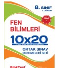 8. Sınıf TEOG 1 Fen Bilimleri 10x20 Denemeleri Seti Blok Test Yayınları