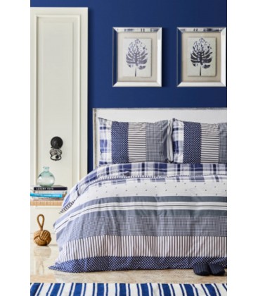 Nautica Home Home Plaid Tek Kişilik Nevresim Yastık Seti