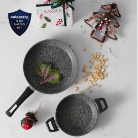 Karaca Azul Bio Granit Antibakteriyel Tava+Sahan Set