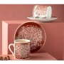 English Home Fleuri Porselen 2'li Kahve Fincan Takımı 80 Ml Bordo