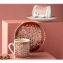 English Home Fleuri Porselen 2'li Kahve Fincan Takımı 80 Ml Bordo