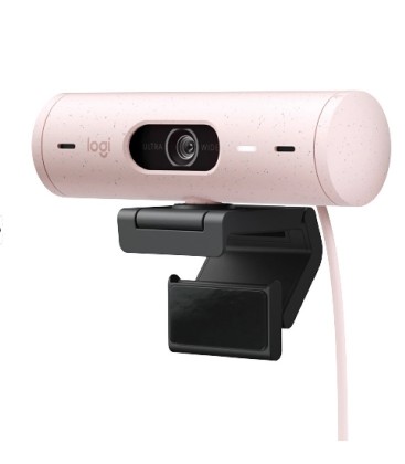 Logitech Brio 500 Full HD 1080P Gül Webcam