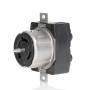 Leviton CS6369 50 Amper, 125/250 Volt, Siyah ve Beyaz Kilitli Gömme Priz, Endüstriyel Sınıf