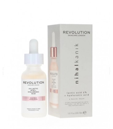 REVOLUTİON SKİNCARE Revolution Skincare X Nihal Kanık %5 Laktik Asit Ve Hyalüronik Asit Serum 30 ml